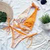 Kobiety w kolorze strojów kąpielowych Damskie bikini wysokiej talii Europejski i amerykański moda seksowna plażowa plażowa plaż