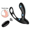 Verwarming Prostaat Massage Vibrator Speeltjes Voor Mannen Waterdichte Stimulator Butt Plug Vertraagde Ejaculatie Ring Speelgoed 231010