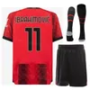 Club Soccer 14 Tijjani Reijnders Jersey Man Kids 80 Yunus Musah 9 Olivier Giroud 11 Christian Pulisic 16 Mike Maignan 10 Rafael Leao Football Shirt Kits 23-24 Acmilan