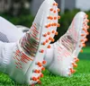 Dress Shoes Men High Top Sock Soccer Long Spike Football Boots AntiSlip Outdoor Training Ankle Cleats Sneakers