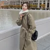 Women's Trench Coats Stylish And Warm Thickened Coat Parka Jacket For Women Long Black Autumn Winter Cothes