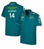 Kinder Herren Fußballhemden Aston Martin Jersey T-Shirt AMF1 2023 24 25 Offizielle Herren Fernando Alonso T-Shirt Formel 1 Rennanzug F1 Hemd Moto Motorry T-Shirts