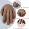 Nail Practice Display Practice Hand with Stand for Nail Art with Tips Adult Mannequin with Flexible Finger Adjustment Display Model Moveable Nails 231030