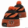 Cincinnati''bengals''bobble Hats Baseball Ball Caps 2023-24 Fashion Designer Bucket Hat Chunky Knit Faux Pom Beanie'' Christmas Hat