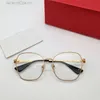 Nouveau design de mode lunettes optiques en forme de papillon 0413O monture en métal facile à porter hommes et femmes lunettes simple style populaire lentilles claires lunettes