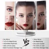 Kompakt 72 LED -ljus Vanity Mirror 1/2/3x Förstoring Kosmetisk 3 -vikning Makeup 270 Rotation Stepless Dimmer Beauty Tabell 231030