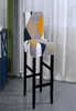 椅子は、短いバックキッチンダイニングルームのためのバースツールストレッチの取り外し可能なハイカバーカウンタースリップカバープロテクター1647657