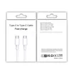 1M 2M C-auf-C-Kabel Typ C auf USB-C-Kabel für Samsung Galaxy S10 S20 S22 S23 Htc LG Xiaomi Huawei Schnellladung mit Einzelhandel