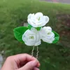 Accessori per capelli LALAVARA Fiore fatto a mano per le donne Qipao Hanfu Yukuta Kimono Kanzashi Copricapo 231031