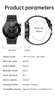 QW33 1,28 cala IPS okrągły smartwatch z NFC BT Calling Health Monitoring Smart Watch dla mężczyzn kobiety