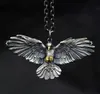 Vintage 316Lstainless Steel Crow Pendant Necklace Domineering Crow Necklace Party Hip Hop Jewelry Fashion Accessories