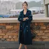 Trench da donna Giacca a vento Lunga primavera e autunno Cintura High Street Cappotto S-3XL Elegante giacca con spallina Tendenza femminile