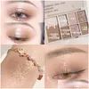 Andere Massageartikel Lidschatten 7 Farben Glitzer Lidschatten-Palette Schimmer Leicht zu tragende Schatten Make-up-Palette für Augen Damen Cosmet Dho2L