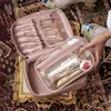 Kozmetik çantalar depolama çantası tuvalet organizasyonu su geçirmez seyahat portatif portatif ovma çantası fermuar makyaj poşeti dişi yıkama kiti