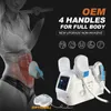 4 HANDLAR 7 TESLA HIEMT EMS Slantmaskin EMS Body Sculpting Body Shaping Muscle Build Machine Muscle Trainer Fitness Estetic Equipment