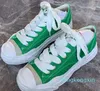 Maison Mihara Yasuhiro Scarpe disciolte Scarpe di tela con sorriso aperto da uomo e da donna Suola spessa verde Scarpe da tavola giapponesi con tendenza casual