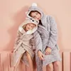 Pyjamas enfants peignoir couleur unie sweats à capuche de bande dessinée filles vêtements de nuit serviettes de bain enfants doux peignoir pyjamas 4-13 ans vêtements pour enfants 231031