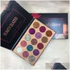 Calidad de sombra de ojos en Stockbeauty Glazed Glitter Paleta de sombras de ojos 15 colores Sombra de ojos Maquillaje Tra Shimmer Cosméticos faciales Ma3278723 Dr Ot9Dw