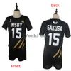 MSBY Black Jackal Cosplay Costume Hinata Shoyo Kiyoomi Sakusa Kotaro Bokuto Atsumu Miya Jersey Coat Jacket Sport Sports Swits