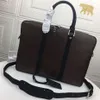 Luxurys PORTE-DOCUMENTS VOYAGE Maletas de couro pequena maleta homens negócios bolsa de ombro laptop computador totes cruz corpo b192h