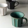 Mokken Japanse keramische retro koffiemok eenvoudig kantoor middagtheekopje creatief grof aardewerk ontbijt melkbeker drinkware cadeau