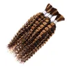 BRARZILISKA HÅRBALLKAR P4/27 Piano Color Deep Wave 3 st/Lot Malaysian 100% Human Hair Extensions P4 27