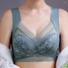 Yoga Outfit 6XL Reggiseno sportivo in pizzo per donna Crop Top Fintness Running Gym Reggiseni sportivi Push Up Bralette Active Wear