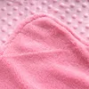 Filtar DIY Namn Personlig bubblad fleece baby filt för vagn Anpassade spädbarnsbädda föremål barnvagn Swaddle Born Birth Present