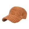 Ball Caps Autumn and Winter Hat Wersja Koreańska czapka baseballowa zagraniczna handel zagranicznym pasiastkiem Corduroy Street Casual Duck P6 Trucker