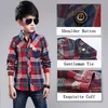Family Matching Outfits Spring Cotton Kids Clothes Fashion Casual Handsome Shirt for Children blouses Boys Plaid Long Sleeve dress Shirts 231030