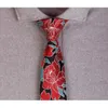 Bow Ties Red Floral 7cm 7 cm Wysoko wysokiej jakości moda