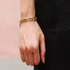 18 Karat Gold gefülltes Herrenarmband direkt ab Werk, ganzes Armband250r