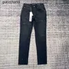 Neue 23SS-Jeans, Designer-Jeans, Herrenjeans für 2023, neuer Stil, Männer, Frauen, Hosen, lila Jeans, Sommer, Stickerei, Anbau, kleine Modemarke, Hosen