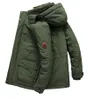 Herr ner parkas mäns vinter jacka fleece linning utomhus parka kappa huva vindbrytare militär tjock varm ytterkläder stor storlek 6xl multi-pocket 231030