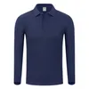 Men's Polos Pullover Shirt Men Golf Polo Wear Autumn Winter Long Sleeve Lapel Shirts Solid Color Button Polos for Women Customizable 231030