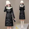 Women's Trench Coats Winter Jackets Clothing 2023 Down Hooded Parka Thicken Warm White Duck Coat Female Long Outwear