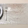 طاولة عداء الذهب Silver Silver Sequin Fabric 30 × 275cmtable Sparkly Bling لحفل الزفاف DIY Decoration Supplies 12 "x108"