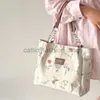 Shoulder Bags Women's Large Capacity Handbag Vintage Flower Print Women's Voice Bag Vintage Design Women's Commuter Bagcatlin_fashion_bags