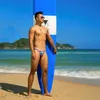 Men's Shorts Brand Print Surfing Briefs Mens Swim Swimwear Sexy Bikini Male Swimming Suit Low Waist Waterproof Trunks Swimsui188j