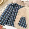 Piumino Giacca per bambini Abiti spessi Entrambi i lati Abbigliamento per bambini Ragazzo Plaid invernale Top