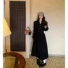 Robe de deux pièces Ensemble de jupe pour femme Noir Blazer à manches longues à simple boutonnage Taille haute Jupes trapèze Sweet Cool Commuter Dame en deux pièces