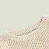 풀오버 가을 어린이 소년 소녀 니트 스웨터 옷 유아 유아 출생 니트웨어 소프트 긴 소매 베이비 탑 231030