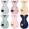 Sleeping Bags born Baby Raised Hand Antishock Cotton Printed Sleepsacks Swaddle Blanket Born Items Saco De Dormir 231031