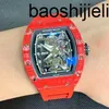 Richasmiers Watch Ys Top Clone Factory Watch Carbon Carbon Tommatic Watch Manual 45x38.9mm Red 8 Redcr05n2Z2