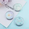 Compact TSHOU658 Mini Makeup Fresh Flowers Mirror Compact Pocket Mirror Portable Double-Sided Folding Cosmetic Mirror Gifts 231030