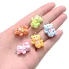 10 -stcs grote cartoonharsbeer charmes multicolor kawaii diy charmes voor het maken van oorrang ketting hangdeuze handwerkvoorraden mode juwelen hoge kwaliteit van hoge kwaliteit