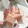 Lip Gloss 6 Colors Cute Keychain Mud Long-lasting Easy To Color Non-stick Cup Matte Velvet Texture Lipstick Korean Makeup Cosmetic