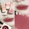 Lip Gloss 6 Colors Cute Keychain Mud Long-lasting Easy To Color Non-stick Cup Matte Velvet Texture Lipstick Korean Makeup Cosmetic