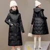 Women's Trench Coats Winter Jackets Clothing 2023 Down Hooded Parka Thicken Warm White Duck Coat Female Long Outwear
