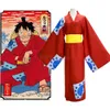 S-3XL Wano Country Monkey D. Luffy Cosplay Costume Japanese Kimono Robe Outfits Men Women Halloween Carnival Suits